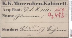 Etiketten zu Glimmer (NHMW-MIN-Az492)